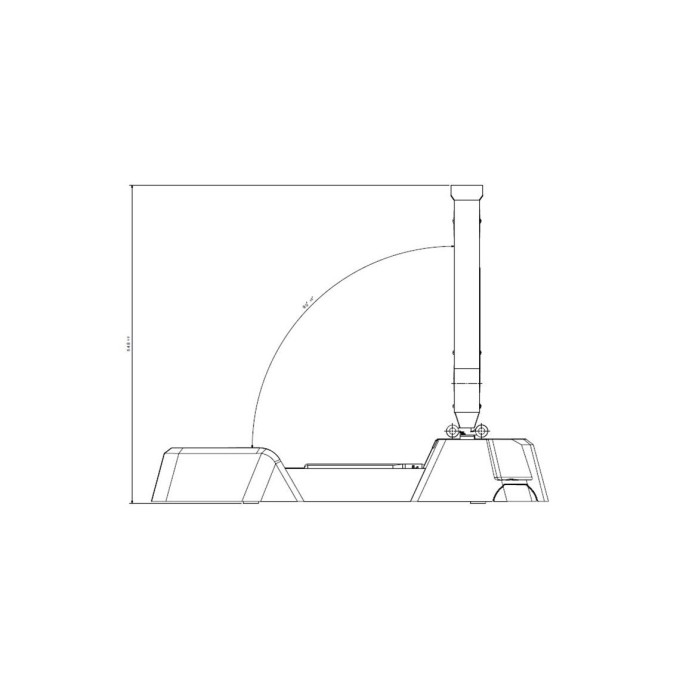 Triunghi semnalizare LED rabatabil electric - 500 mm - Clasa 2 - prindere adeziva
